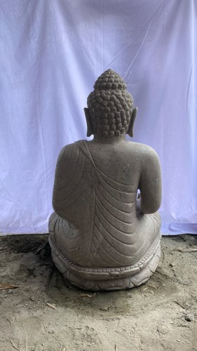 SEATED BUDDHA HANSI 80 CM B BACK